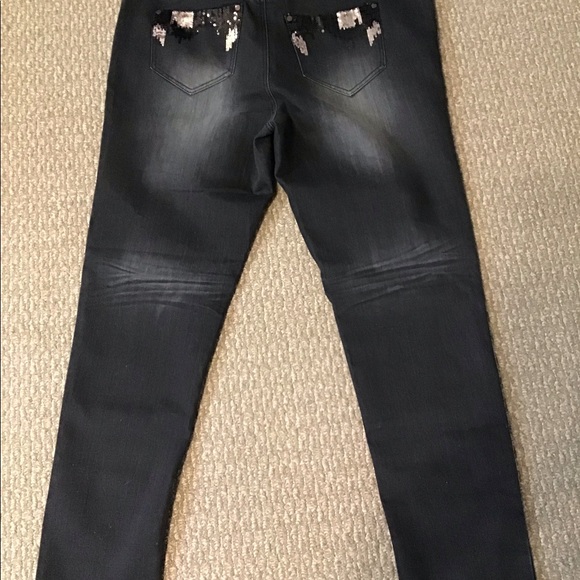 Plus Size MBLM black jeans - Picture 2 of 6